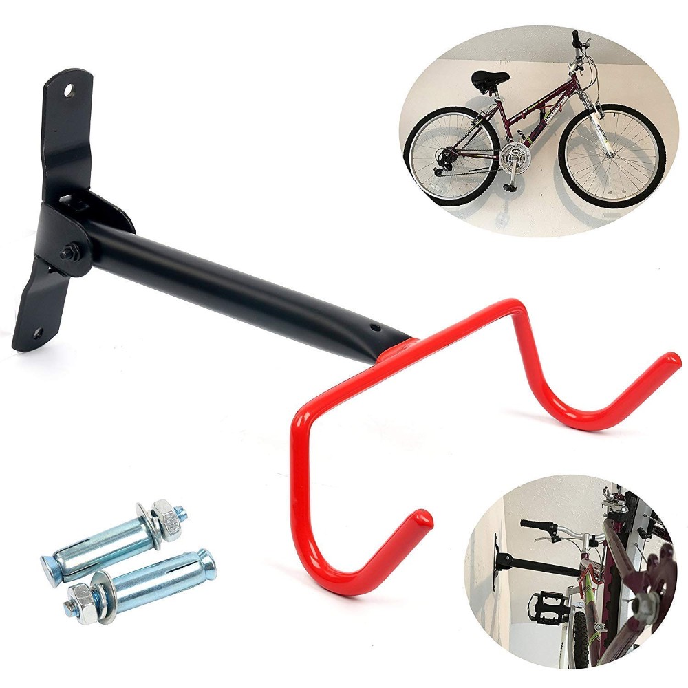 Universal Wall Mount for Bicycle Rear Carrier Bike Roof Rack Catcher in Garage and Cellar