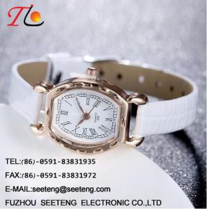 Quality WHOLESALE PU STRAP AND CASE QUARTZ WATCHES CLASSICAL LADIES WATCH wholesale