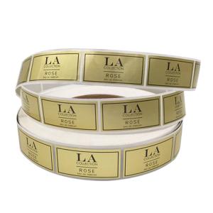 Quality Gold Foil Self Adhesive Peel Off Private Tamper Seal Stickers Roll wholesale