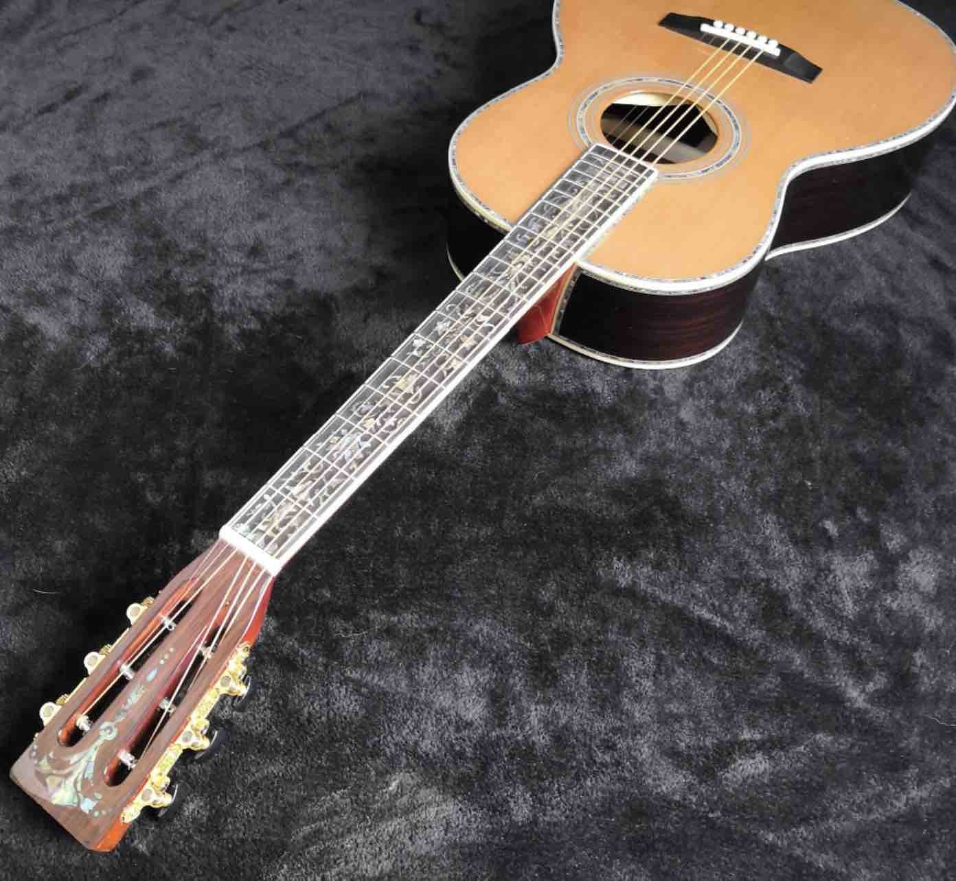 39 inch 00045 Acoustic guitar abalone with Super luxury acoustic guitar with pickup 301 FREE SHIPPING
