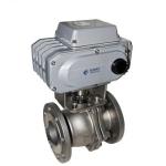 Electric Automatic High Temperature Flange Connection Control Ball Valve