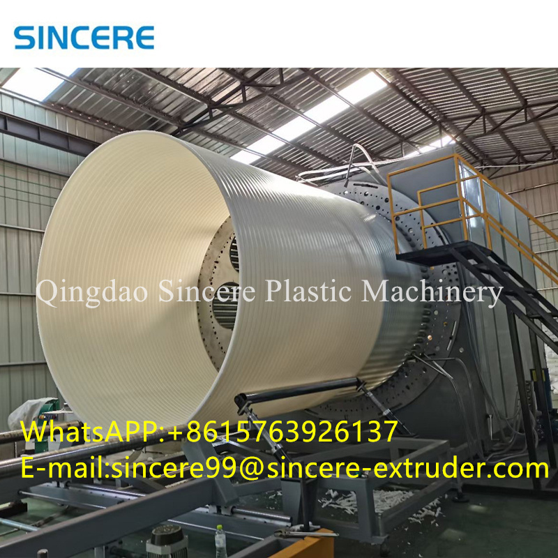 PP-H PP PE Winding Pipe Extrusion Line Corrugated Pipe Manufacturing Machine