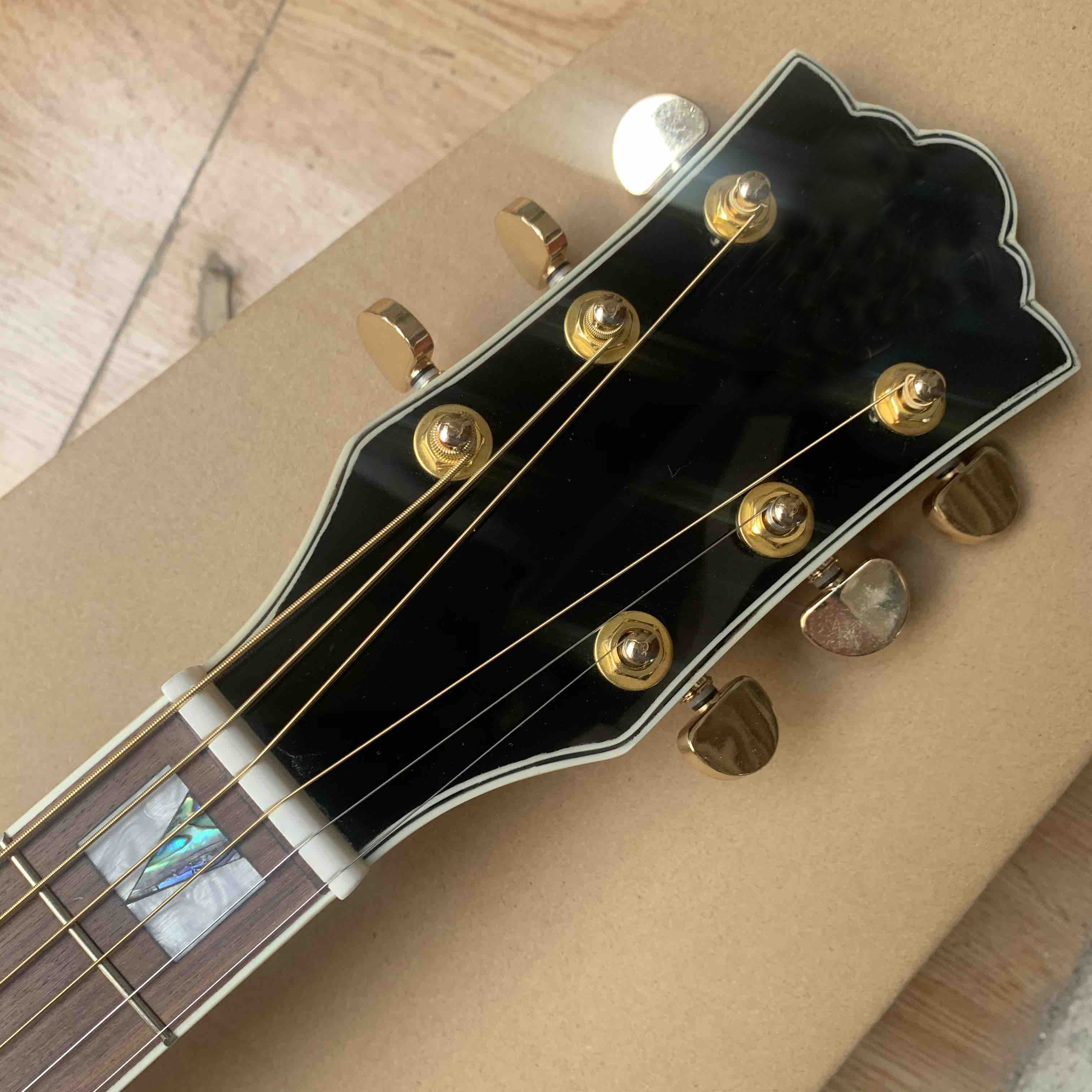 Custom Guilds 43 Inches Jumbo KOA Wood F50 Vintage Acoustic Guitar Gloss Finished Guild Electric Guitar