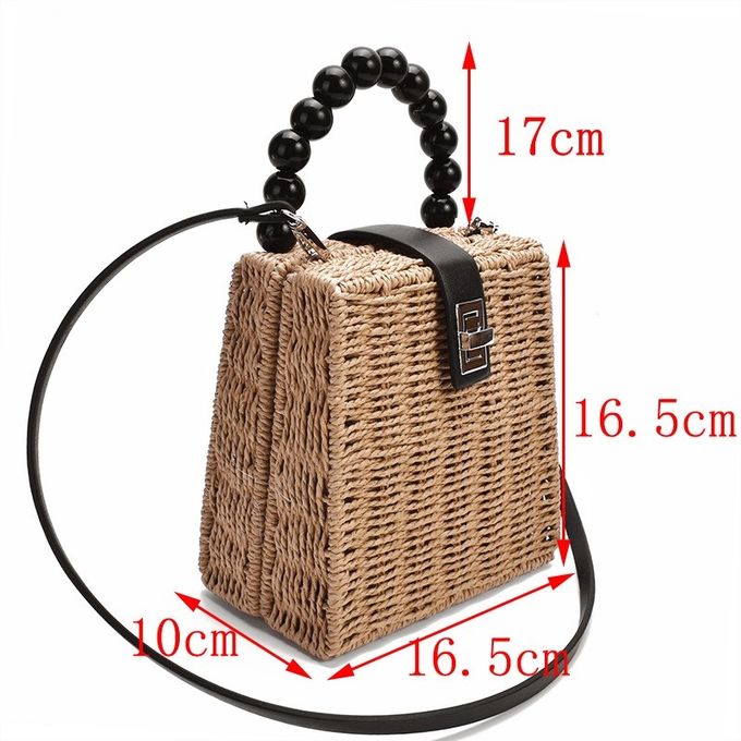 Shoulder Women Crossbody Large Beach Woven Straw Tote Bag