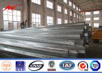 Hot Dip Galvanizing Power Transmission Steel Poles Powder Painting 9m 11m