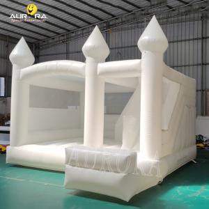 Quality Commercial Adults Kids Inflatable White Wedding Bouncy Castle Modern Bounce House wholesale