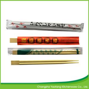 Quality Bamboo Disposable Custom Logo Chopsticks Bulk Twins 21cm Nature wholesale