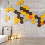 Self Adhesive Hexagon Acoustic Panels Sound Absorption For House Decoration