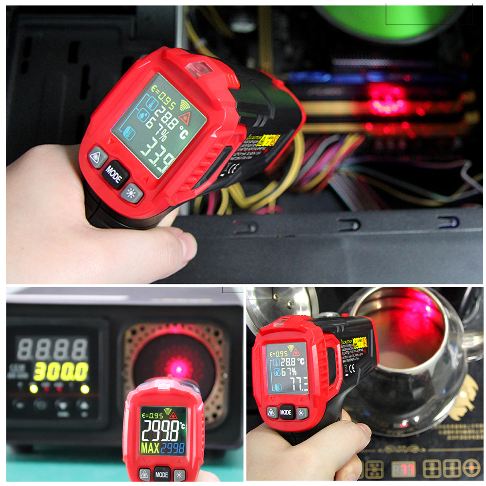 RoHS 550 Degree Digital Laser Infrared Thermometer