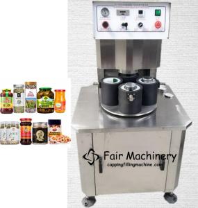 Quality 60Bottles/Min 220VAC Automatic Screw Capping Machine 60HZ For Glass Jar wholesale