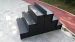 Polypropylene Floral Display Stand Corflute 3 Step Flower Display Unit