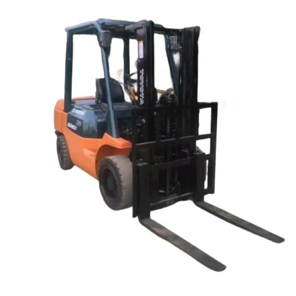 Multifunctional 3 Ton Japan Imported Used Toyota Forklift Ready In Low Working