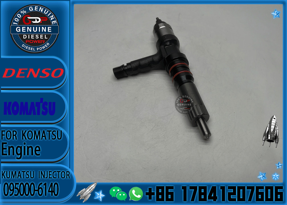 Diesel Fuel Injector 095000-6140 6261-11-3200 For PC800-8 6D140 Engine