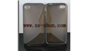 Quality Fashion design mobile phone silicone cases / IPhone 4 / 4s silicone case grey A with factory price wholesale