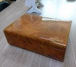 Wooden Jewelry Box, with Luxury High Gloss Lacquered, Gold Printed Logo