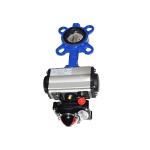 Water And Sewage Media Pneumatic Butterfly Valve DN50-400mm With Pneumatic
