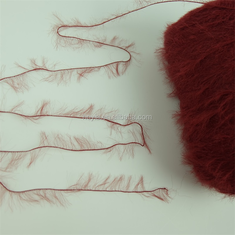 Knitting Long Hair Ping Pong Yarn Weaving Fur Fabric