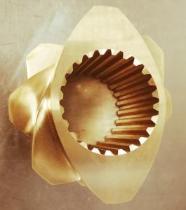 Quality Wear Resistance Aluminium Bronze Twin Screw Extuder Screw Elements Components wholesale