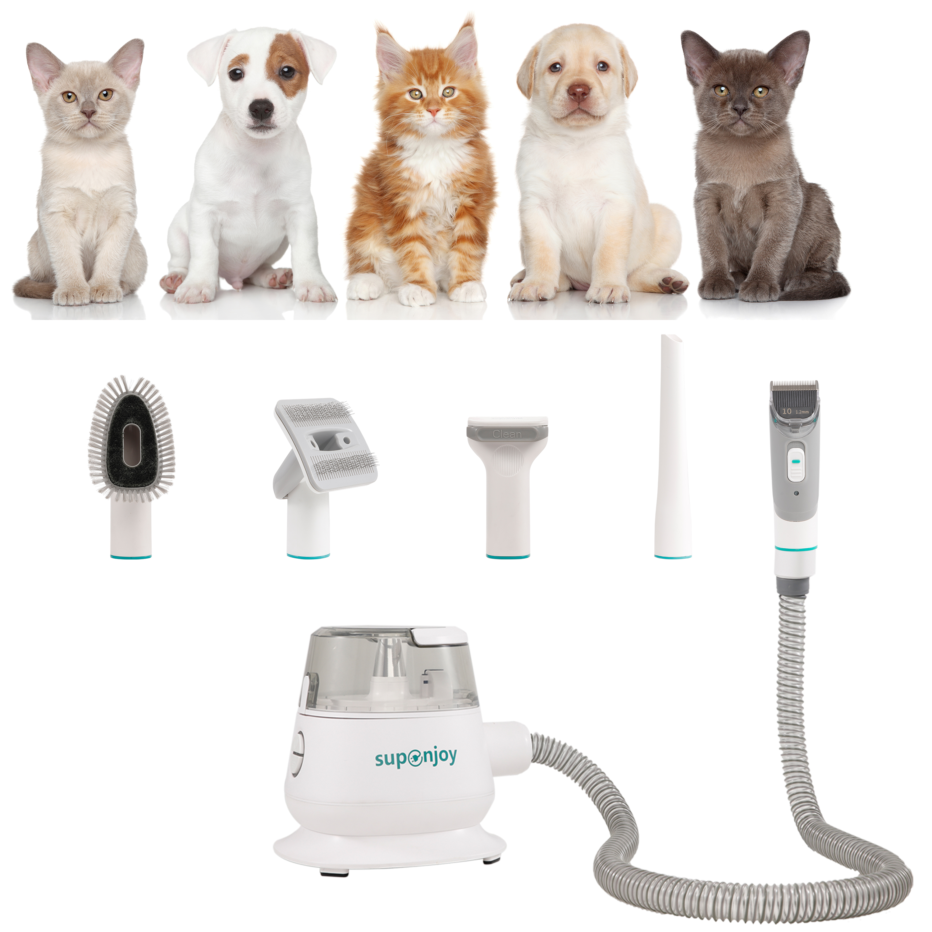300W Electric Hair Clipper Dog Hair Vacuum for Quick and Hassle-Free Hair Removal