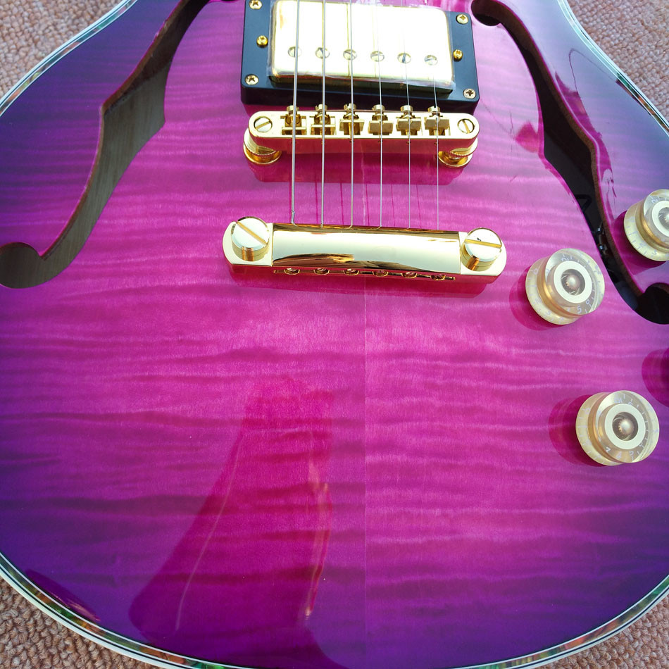 Flame Maple Top & Back Custom LP electric guitar with Abalone binding top & back