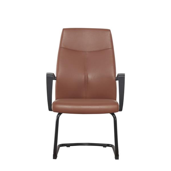 Non Revolving Office Modern Executive Chairs Nylon Armrest 4d 25mm Steel Tube
