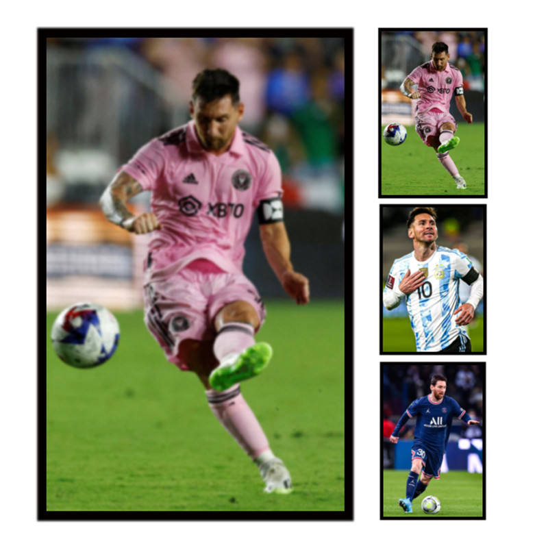 PET Messi Lenticular 3D Poster Custom 0.6mm Thickness Without Frame
