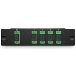 Metal Box LGX PLC Splitter 1x4 Black Color Single Mode