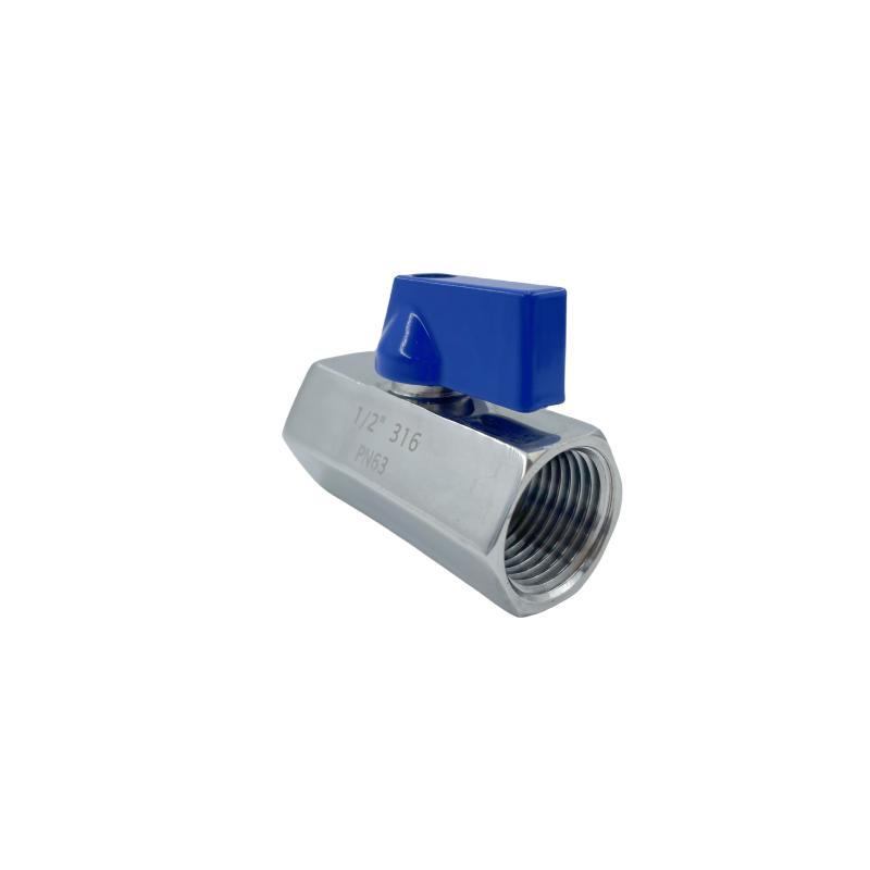 Factory Stainless Steel 316 304 M*M Brass Pex Crimp Mini Ball Valve