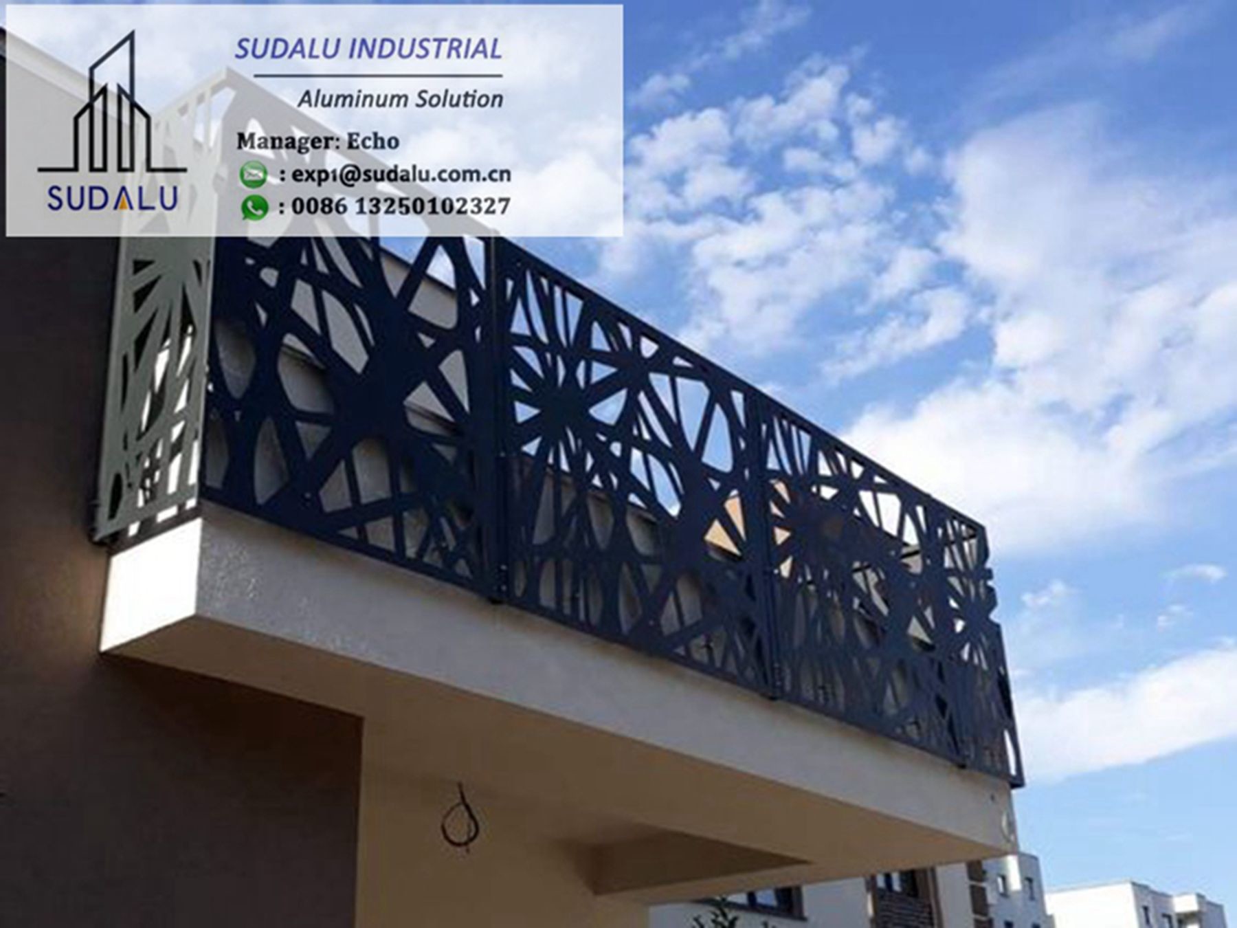 Decorative Aluminum Panels Outdoor Balcony Railing Screen Aluminum Cladding Panel