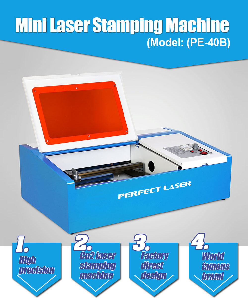 Desktop Stamp CO2 Laser Engraving Machine With Automatic Control System