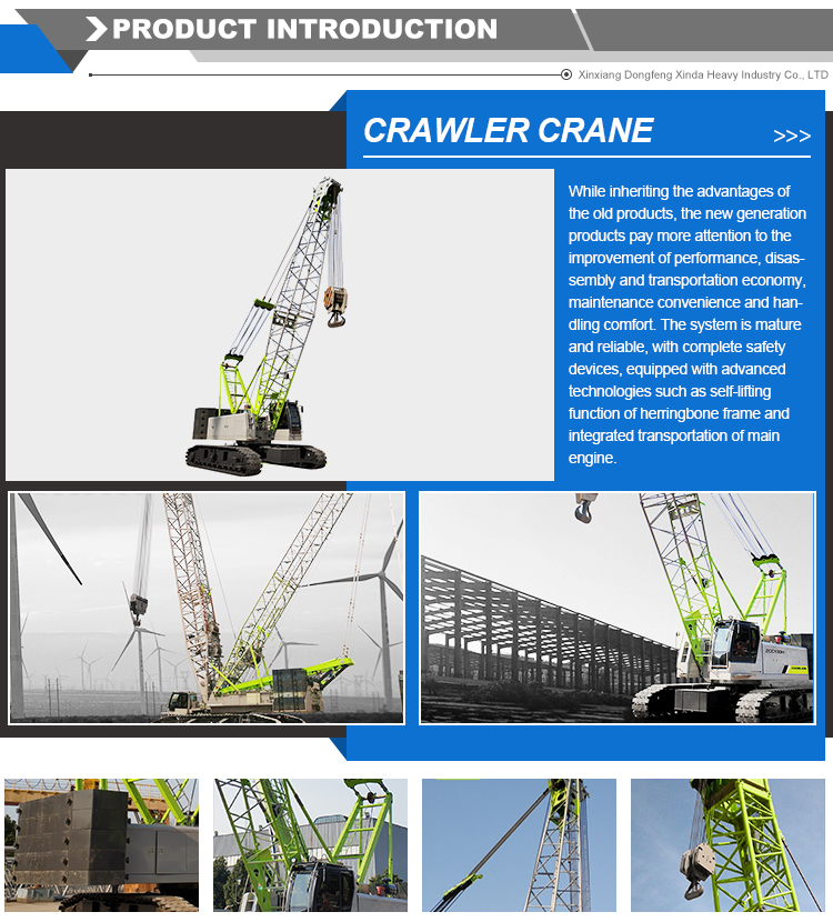 45t Construction Mobile Spider Crane Crawler Lifter with Max. Lifting Height 68m