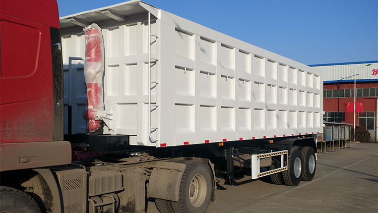 Truck Trailer 40 Cubic Meter Dump Tipper Semi Trailer with JOST or Yahua Landing Gear
