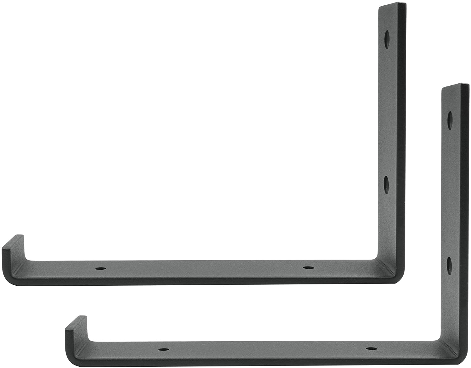 DIY Floating Shelf Stainless Steel J Brackets with Lip Wall Mounting Metal Shelf Supports