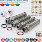 M20 Metallic Flexible Cable Gland, Waterproof IP68 Brass Cable Gland Connector