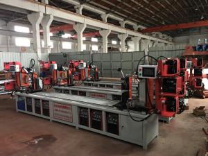 Quality Assemble Shelf Auto Pipe Welding Machine 3 Faces / 4 Faces Goods Shelf Beam Welding wholesale