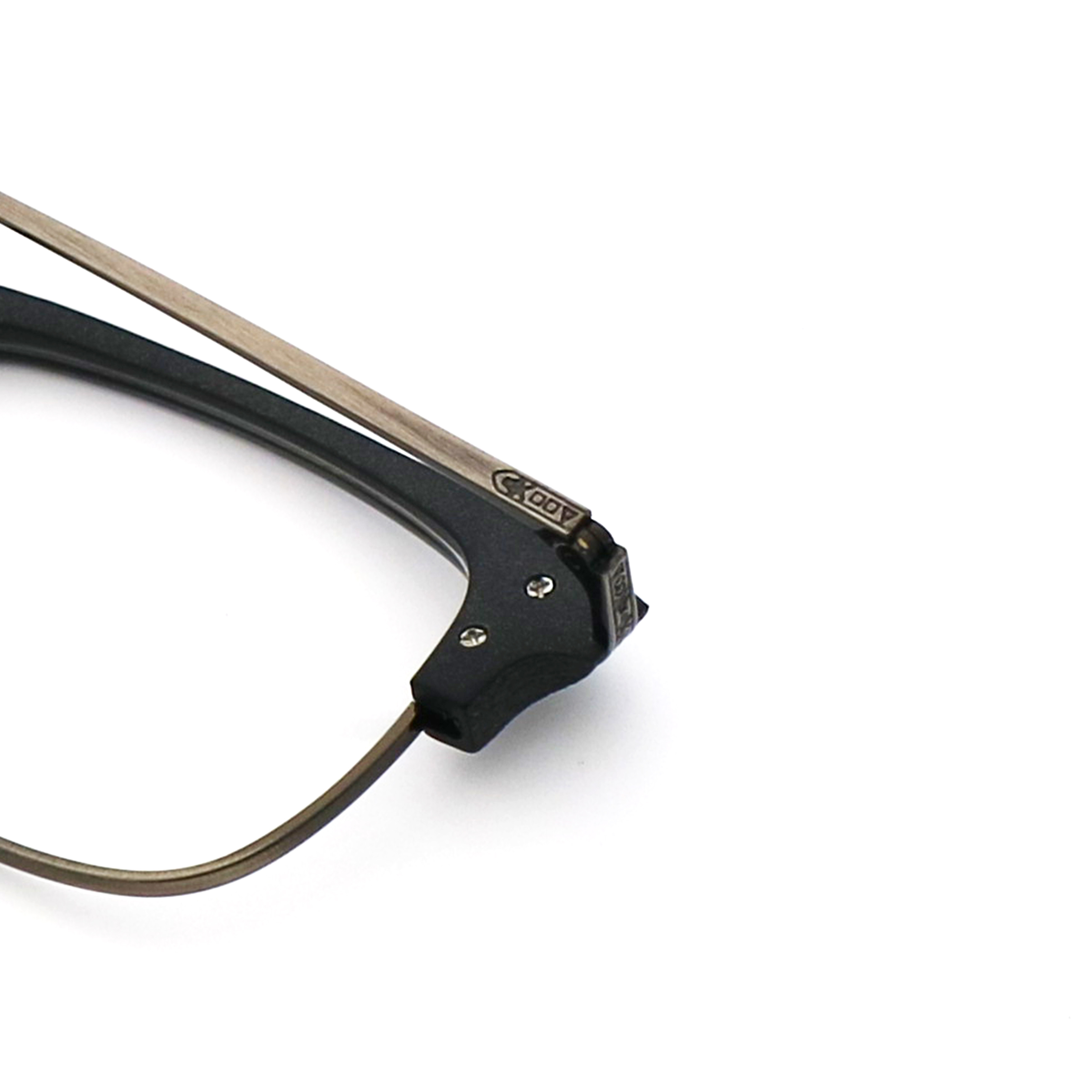 Imitation Wood Vintage Compound Color Acetate Glasses Frames MR 5352