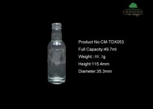 Quality 50ml Glass bottle for whisky vodka wholesale