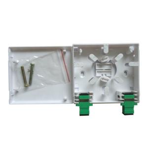 Quality 86 Type Mini 2 Core FTTH Wall Mount Patch PanelsTerminal Box wholesale