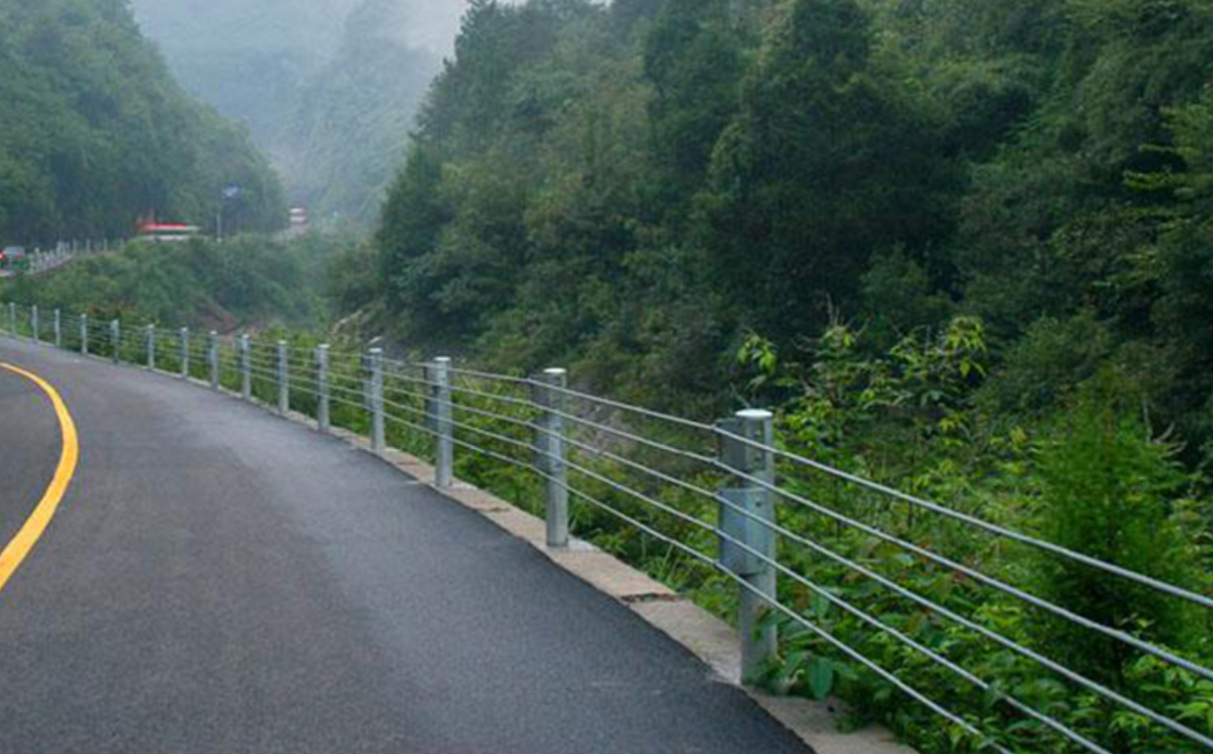 Road Traffic Safe Cable Barrier Steel Wire Rope Guardrails with Customized Color