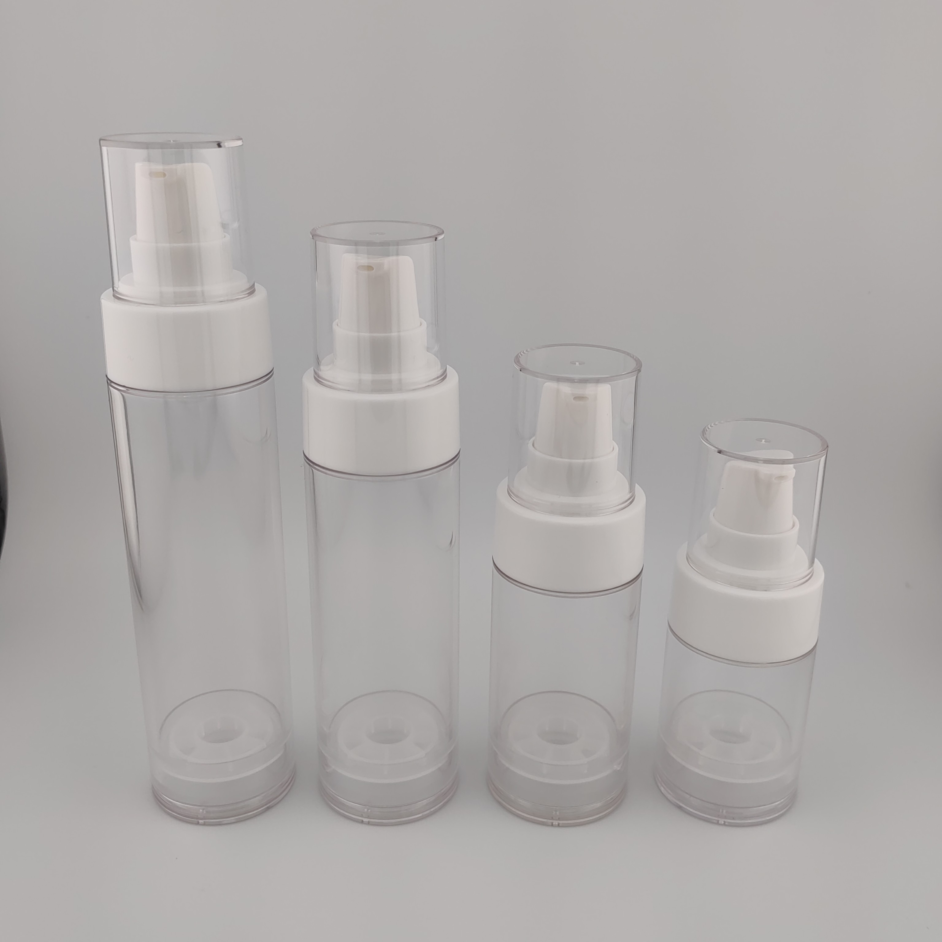 Airless Pump Bottle With Glossy Surface And ISO Certification Standard Cap