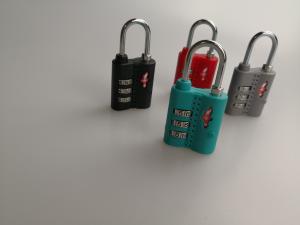 Quality Popular TSA Travel Locks Colorful Three Digit Combination Lock 28.1g Weight wholesale