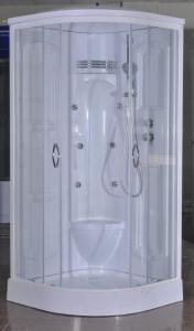Quality Transparent Glass Corner Shower Cabins , Corner Entry Shower Enclosure wholesale