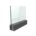 Aluminum Base Profile For Glass Balustrade 3.6m / piece Packing Details Included