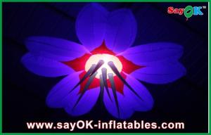 Quality Party 2m Dia Inflatable Lighting Decoration Flower Shape Durable wholesale