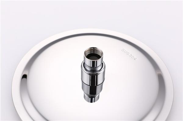 Chrome Contemporary Shower Faucet Sets Waterfall Polished Surface Treatment