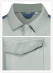 Twill 2/1 Jacket Unisex Flap Light Green Work Clothes
