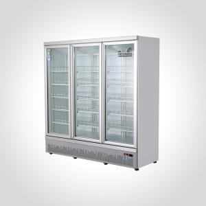 Quality Beverage Refrigerator with Double-Temperature Air-Cooled Glass Door and Painting Steel wholesale