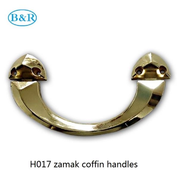 Zamak Coffin Accessories Herrajes Para Ataudes H017 Rocker Casket Handles Size