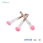 PVC Sleeves 6pcs Artificial Fiber Travel Makeup Brush Set