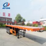 Steel 3 Axles 40ft 20ft 40ft Shipping Container Flat Semi Trailers for Country